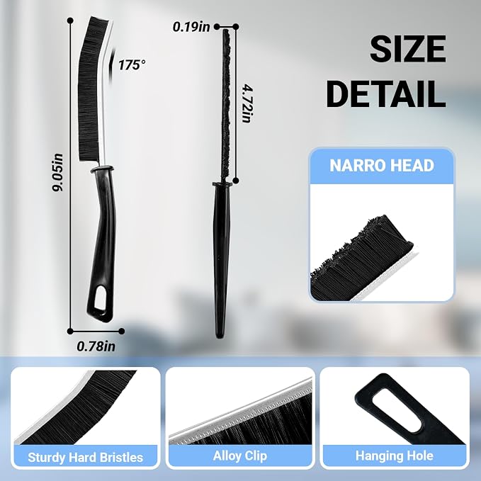 Crevice Cleaning Brush, 2026 New Multifunctional Gap Hard Bristled Grout Brush - Image 4