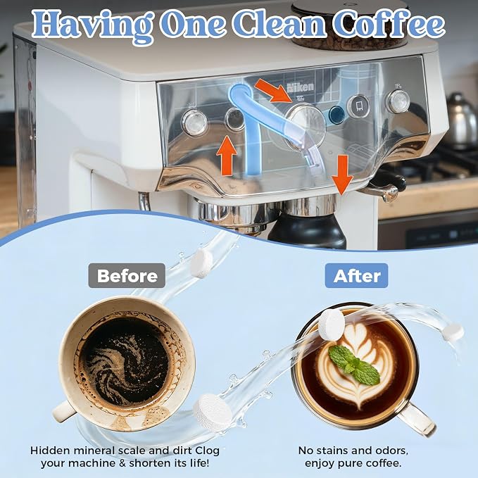 Coffee Pot Cleaner, Coffee Maker Cleaner Descaler Tablets, Compatible - Image 6