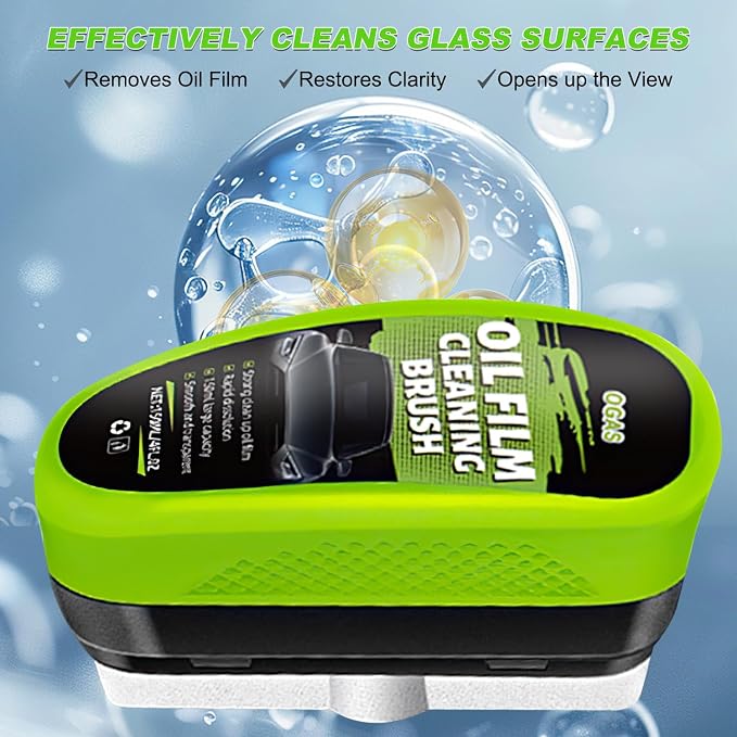 Automotive Oil Film Cleaning Brush, 2026 New Car Windshield Oil Film Remover - Image 2