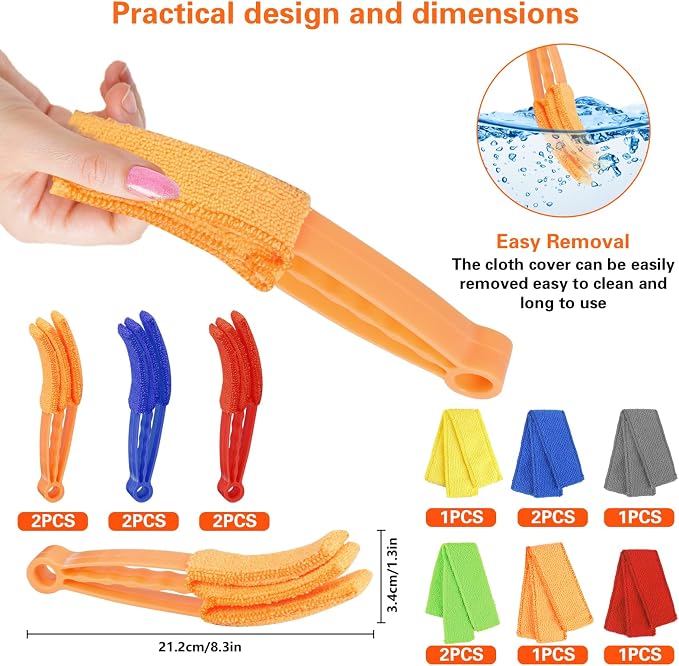 8pcs Window Venetian Blind Cleaner Duster Tool, Blind Duster - Image 3