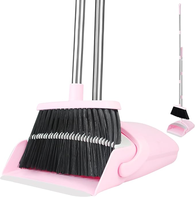 Broom and Dustpan Set, Broom Dustpan Combo Set by BSKLIN