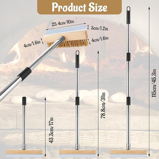 1 Pcs Adjustable Pizza Oven Brush - Image 2