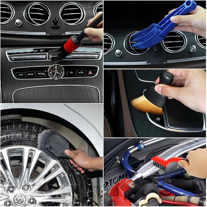 Car Detailing Brush Set, Car Wheel & Tire Brush - Image 6