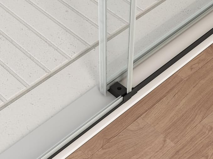 Sunrosa 44"-48" W x 76" H Frameless Shower Door, Sliding Shower Door - Image 5