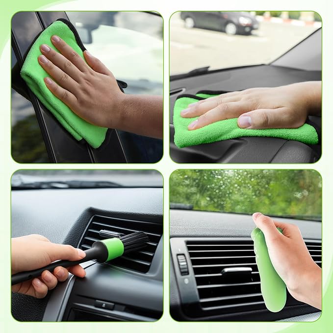 16 Pcs Windshield Cleaner Tool, Car Cleaning Kit - Image 7