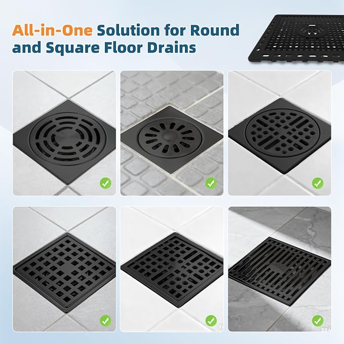 Hibbent Upgraded Shower Drain Hair Catcher, Shower Drain Cover - Image 8