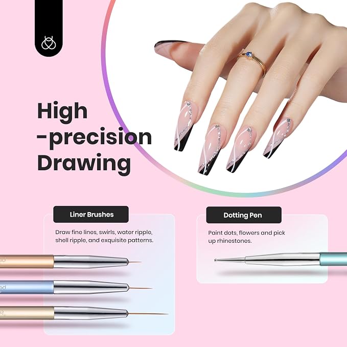 Beetles Gel Nail Art Brushes, DIY Manicure Tools Gift - Image 2