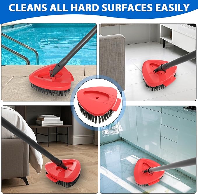 2 Pack Upgraded Spin Mop Replacement Scrub Brush Heads Compatible - Image 6