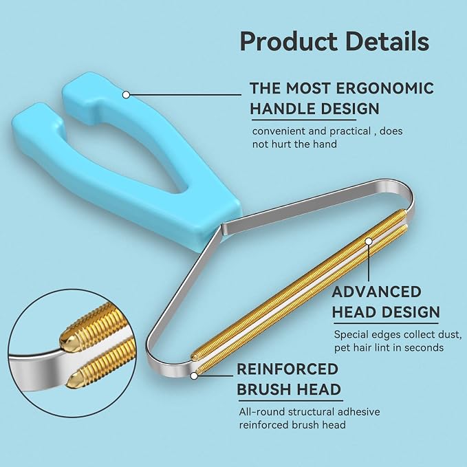 Carpet Rake - 60" Long Handle Pet Hair Removal - Image 8