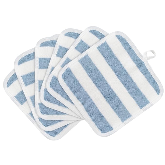 SINLAND Microfiber Facial Cloths Fast Drying Washcloth 8inch x 8inch Absorbent by SINLAND