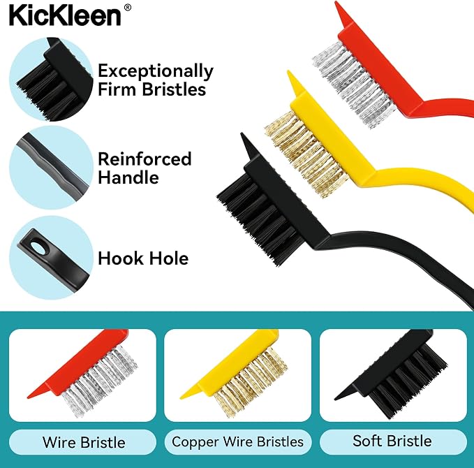 8 Pcs Crevice Cleaning Brush Set, Tight Spaces - Image 3