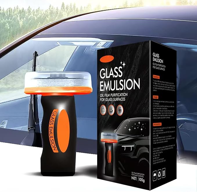 2PCS Glass Oil Film Remover for Car, Roll-On Glass Compound - Image 3