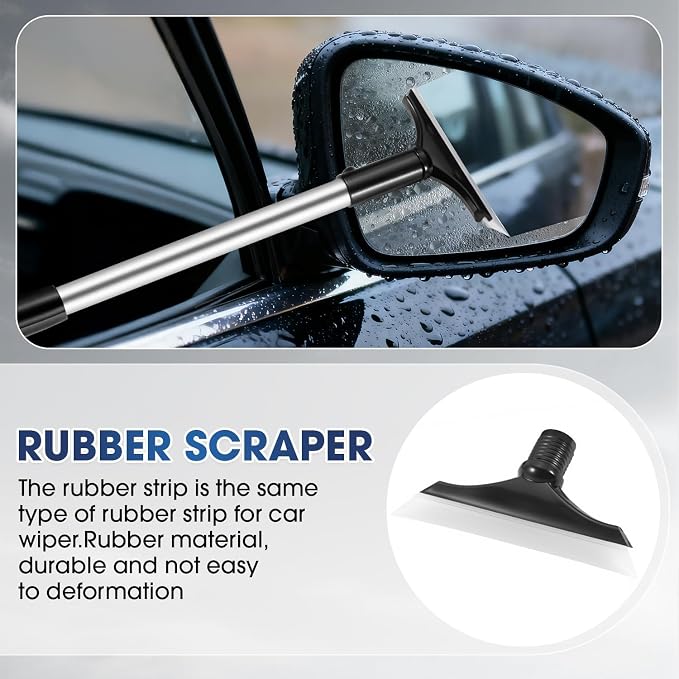 Gray Windshield Cleaner Tool, Car Interior Cleaning Kit - Image 4