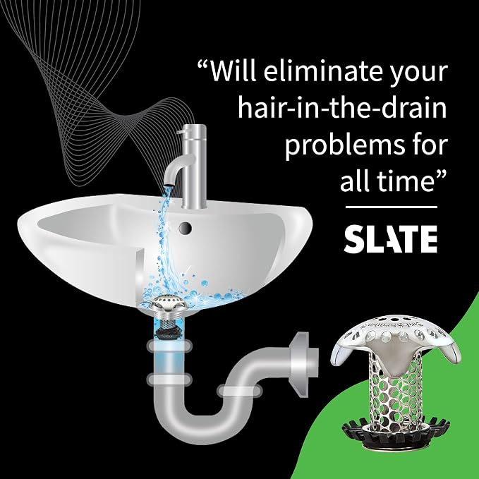 SinkShroom Ultra Revolutionary Bathroom Sink Drain Protector, Stainless Steel - Image 7