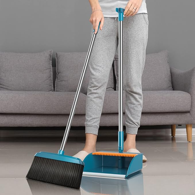 Broom and Dustpan Set, Plastic Silicone Hand Broom - Image 7