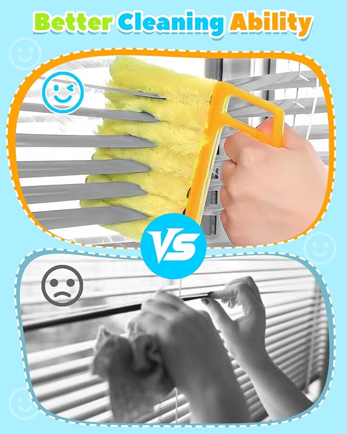 11 Pcs Blind Cleaner Duster Tool Kit – Mini & Window Blinds Cleaner Brush Set - Image 2