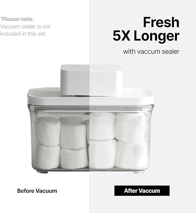 VAKUEN Premium Airtight Food Storage Containers, 4L Smart One-Click Seal Lid - Image 4