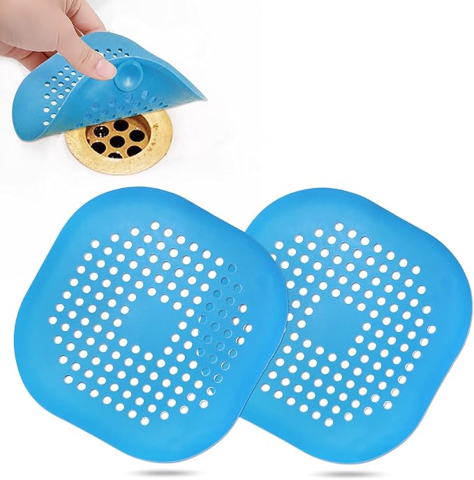 Hair Drain Catcher, Square Drain Cover by Bovinde