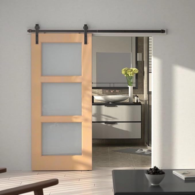 ORB Oil Rubbed Bronze Sliding Barn Door Hardware Kit - Image 2