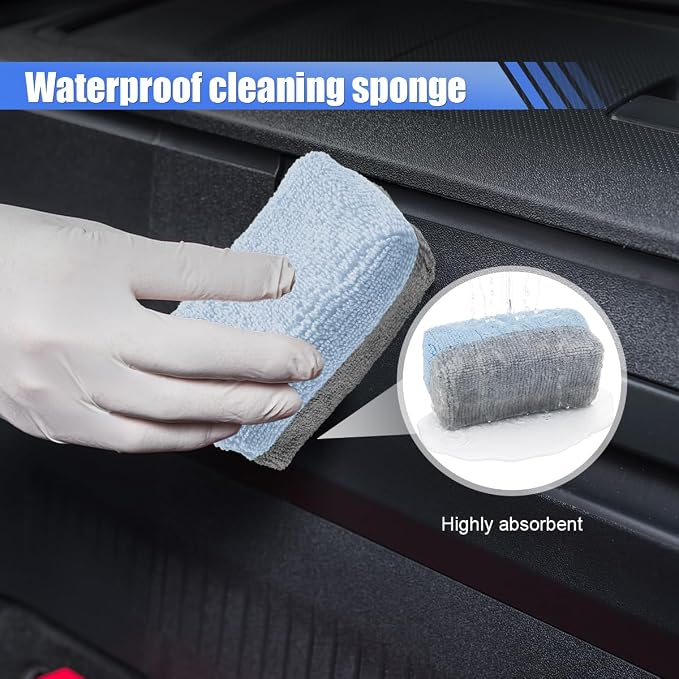 12PCS Ceramic Coating Applicator Sponge, Microfiber Rectangular Auto Polishing - Image 5