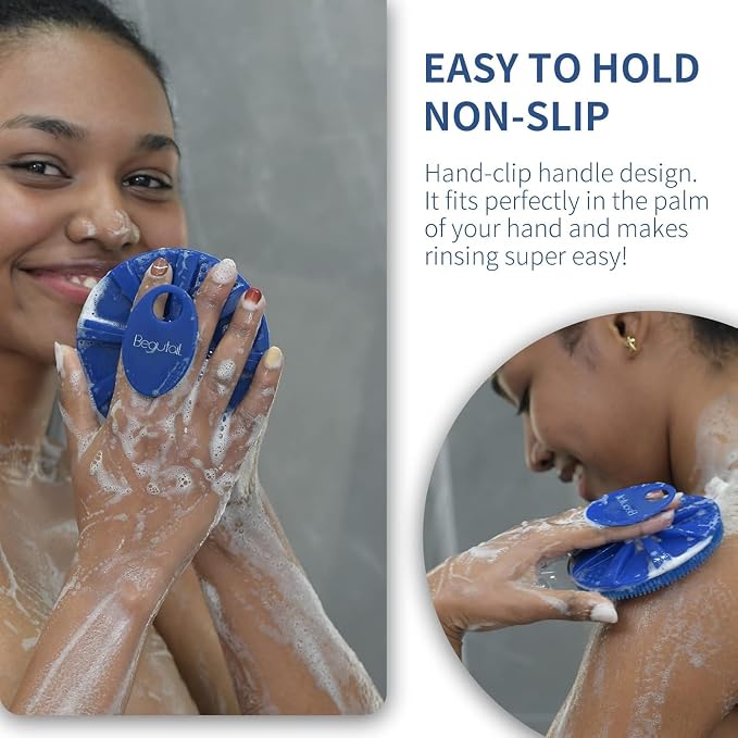 Silicone Body Scrubber 2 Pack, BEAUTAIL Shower Bath Scrubber, More Hygienic - Image 4