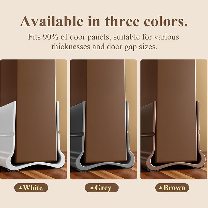36.6 in Under Door Draft Stopper Reusable Self-Adhesive Door Sweep - Image 6