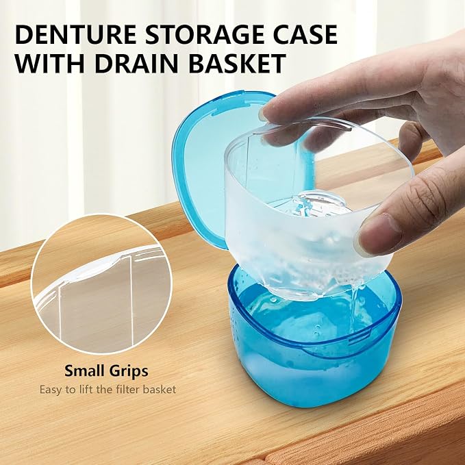 Denture Bath Case Denture Soaking Container - Image 6