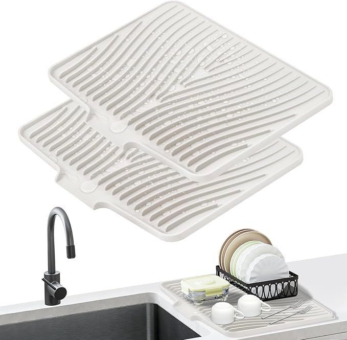 Silicone Dish Drying Mat, Stone Drying Mat by TIKNIKHomeOutdoor