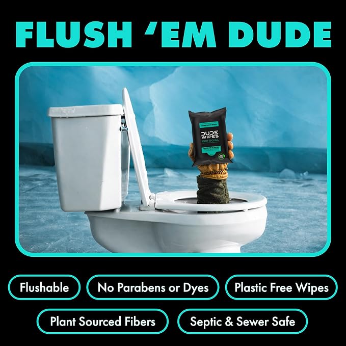 DUDE Wipes Mint Chill Travel Wipes - Image 3