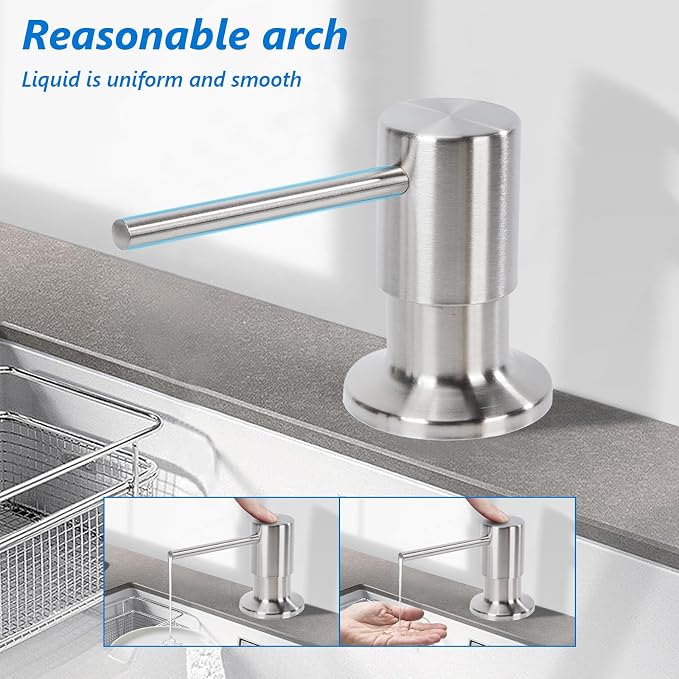 Soap Dispenser for Kitchen Sink Built in Sink Soap Dispenser, Countertop Soap - Image 2