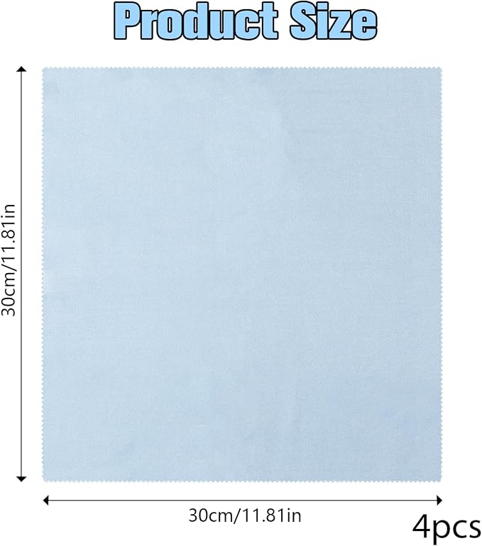 4 PCS Soft Cloth for violin 11.8x11.8inch Instruments Cleaning Cloths - Image 2