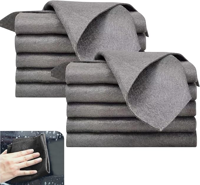 10PCS Thickened Magic Cleaning Cloth, Microfiber Cloth – Reusable, Lint Free by Unknown