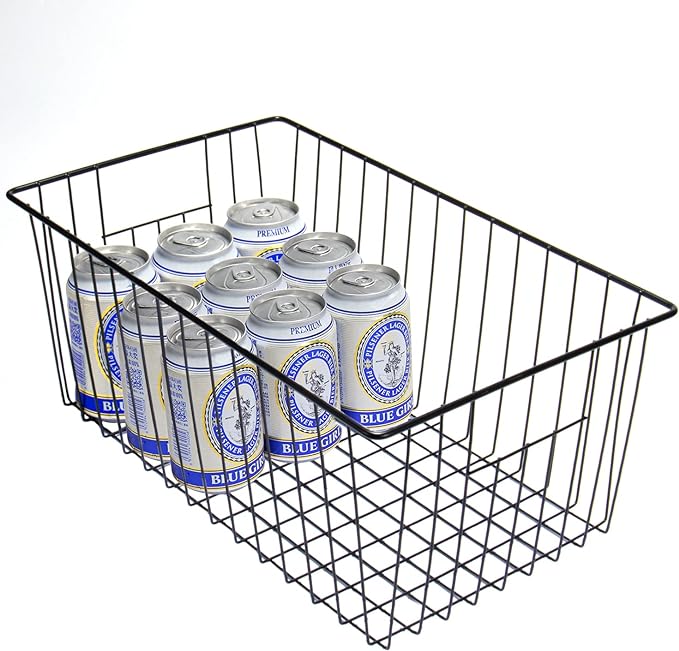 16inch Freezer Wire Storage Organizer Baskets, Household Refrigerator Bins - Image 3