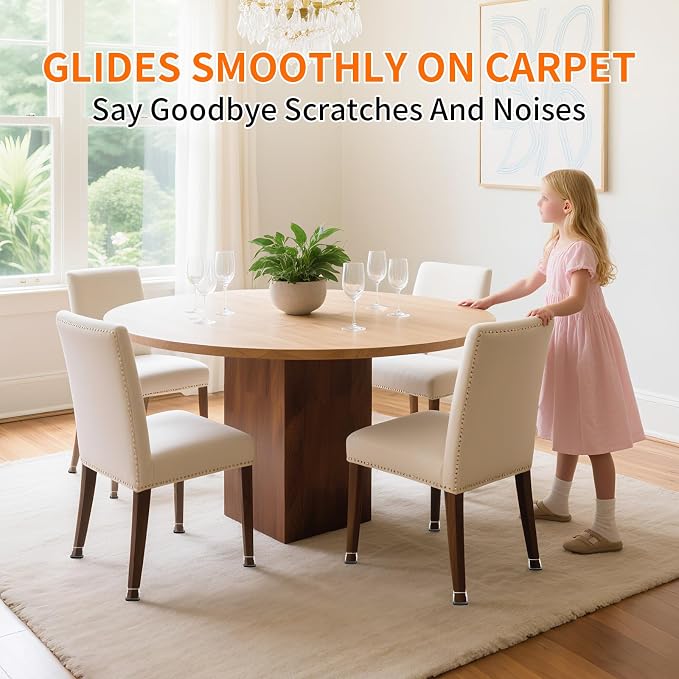 Ezprotekt 24 Pcs Large Clear Chair Leg Sliders - Image 5