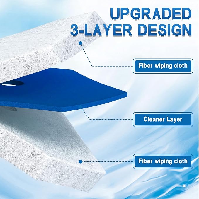50 Count Toilet Wand Refills Disposable Toilet Brush Heads Compatible - Image 2
