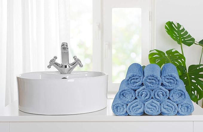 Softolle 100% Cotton Washcloths 24 Pack Soft, Highly Absorbent Washcloth - Image 2