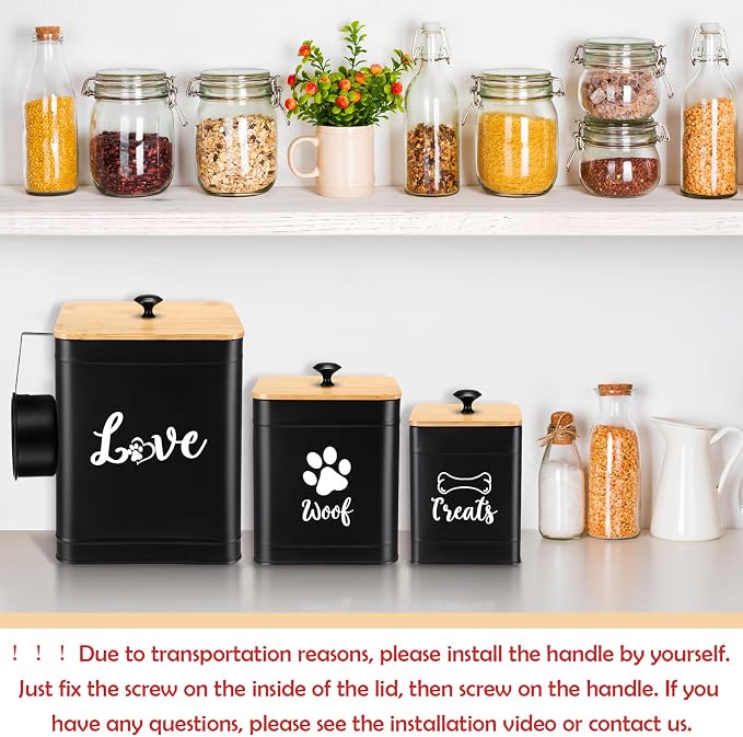 Metal Dog Treat Containers Set of 3 - Image 5
