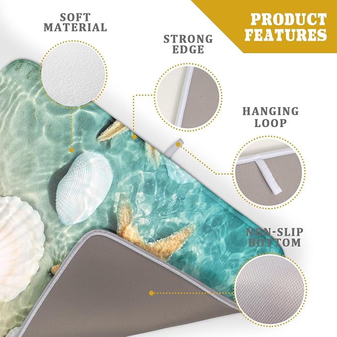 Summer Beach Style Dish Drying Mat - Image 4
