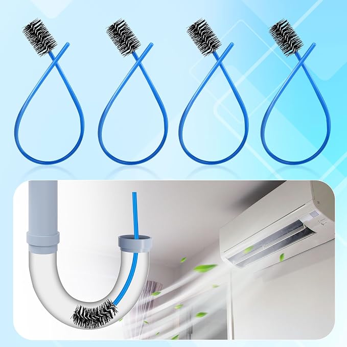 4pcs Condensate Trap Flexible Drain Brush, 16 Inch Nylon Condensate Pipe Drain - Image 3