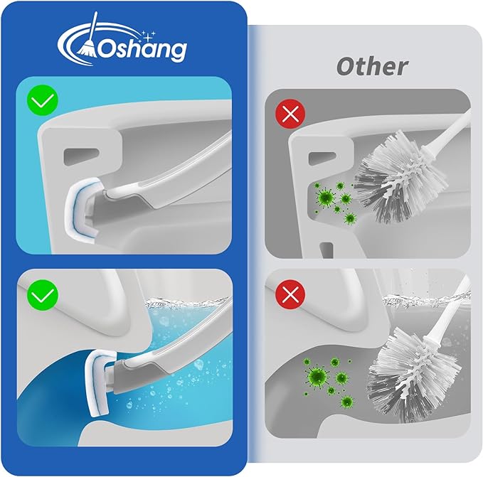 oshang 28 Count Toilet Brush Refills, Toilet Refill Pads, Disposable Toilet - Image 6