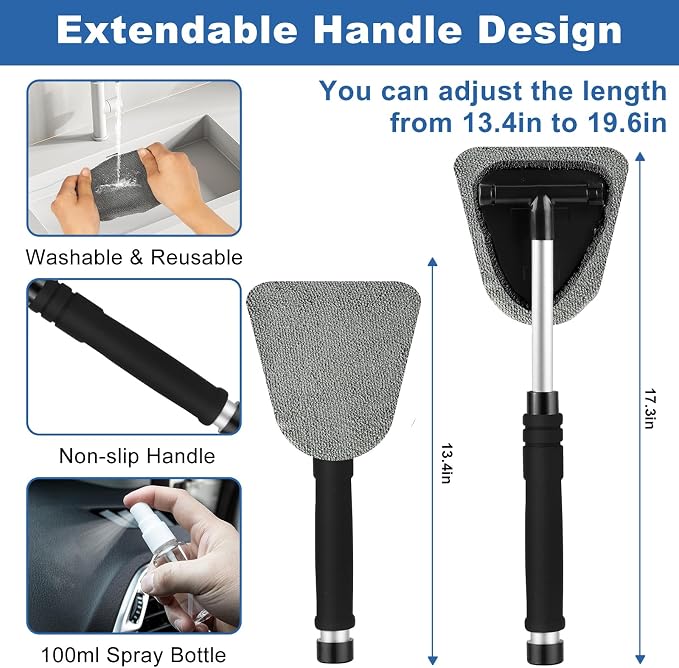 Viewsun Windshield Cleaner Tool, Car Detailing Kit Interior Cleaner, Car - Image 3