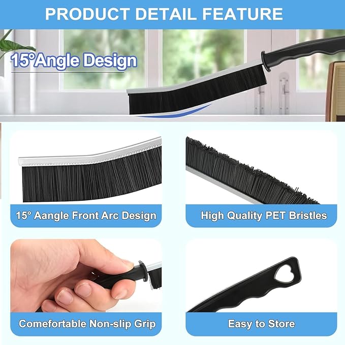 12Pcs Crevice Cleaning Brush Set, Hard Bristle Cleaning Supplies - Image 7