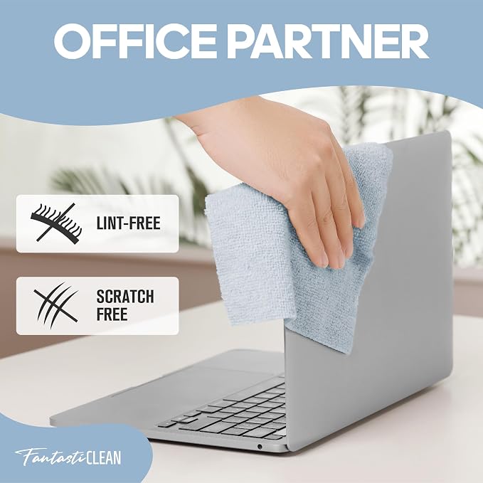 Fantasticlean Microfiber Cleaning Cloth Roll -60 Pack, Tear Away Paperless - Image 7