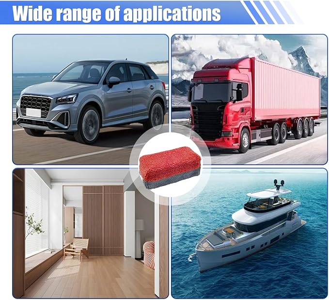 12PCS Ceramic Coating Applicator Sponge, Microfiber Rectangular Auto Polishing - Image 6