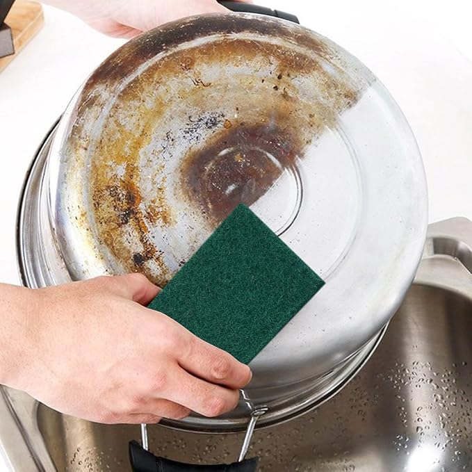 Heavy Duty Scrub Sponge, Scratch Free Home Kitchen Dual-Sided Dishwashing Sponge - Image 4