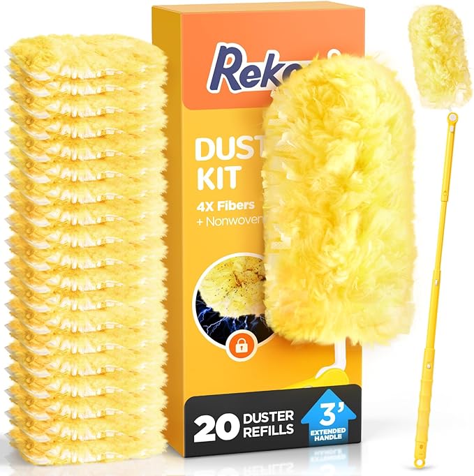 Heavy Duty Duster Refill Kit for Swiffer Duster by REKOPI