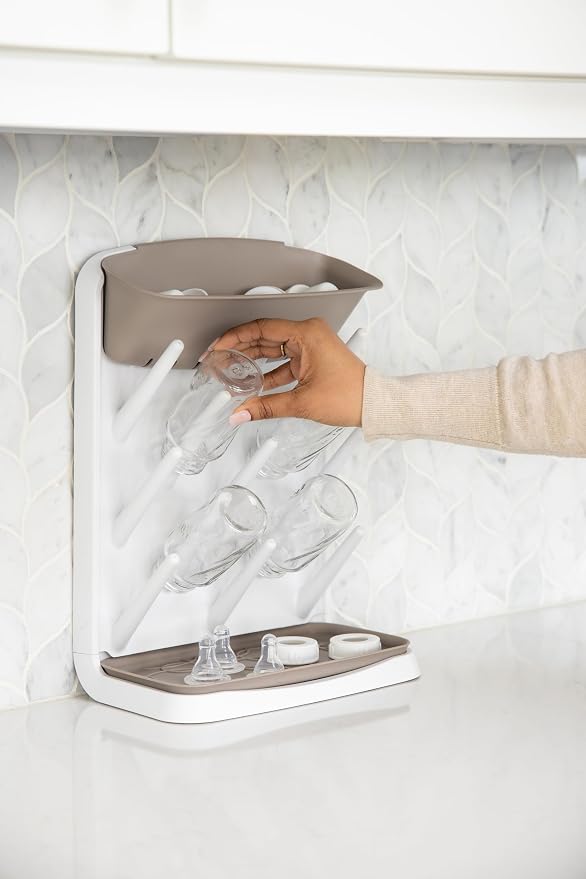 Ubbi Vertical Baby Bottle Drying Rack, Space Saving Countertop Drying Rack Baby - Image 9