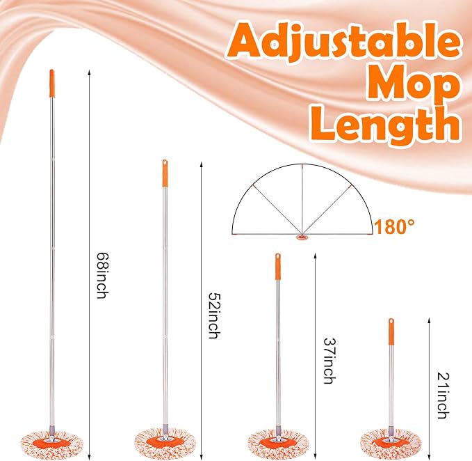 Wall Mop, Primium 68” Wall Cleaner, High-Quality Baseboard Cleaner, - Image 6