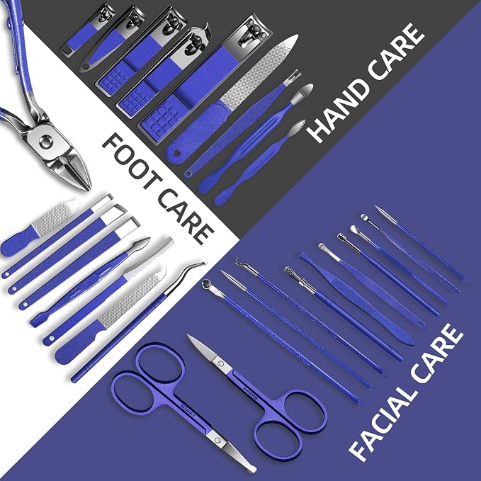 Manicure Set 30 in 1 Nail Clippers Set, Nail Manicure Kit - Image 6