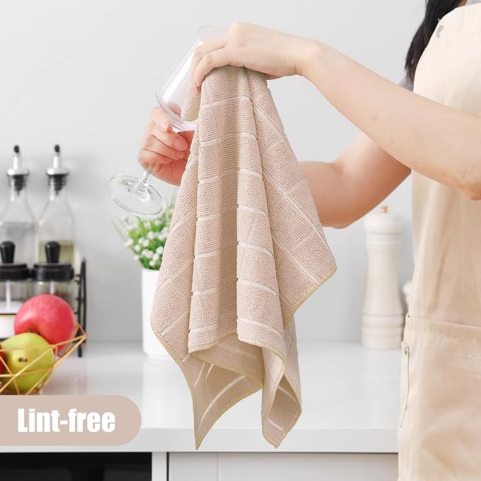 Homaxy Microfiber Kitchen Towels and Dishcloths Set, 20 Pack Soft and Absorbent - Image 4